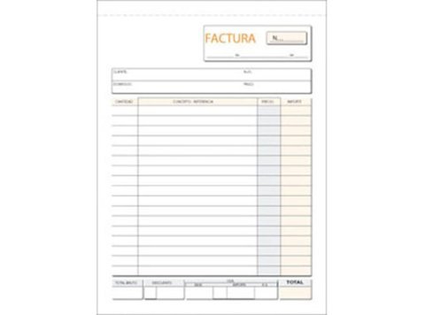 Talonario Facturas Plus Office Natural 145 x 207 mm Triplicado 50 Juegos