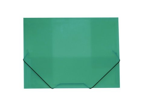 Carpeta Plus Office A4+ Plástico Gomas y Solapas Traslúcida Verde