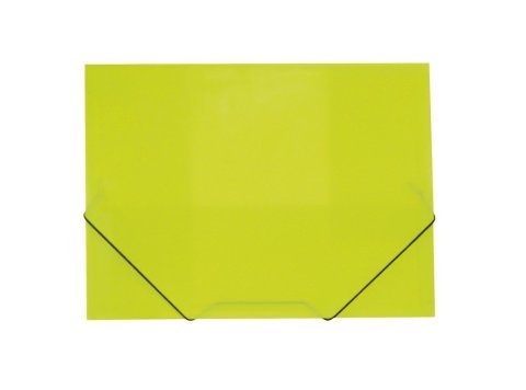 Carpeta Plus Office A4+ Plástico Gomas y Solapas Traslúcida Verde Claro