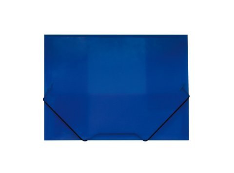 Carpeta Plus Office A4+ Plástico Gomas y Solapas Traslúcida Azul