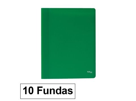 Carpeta Flexible Plus Office A4 Plástico Verde 10 Fundas