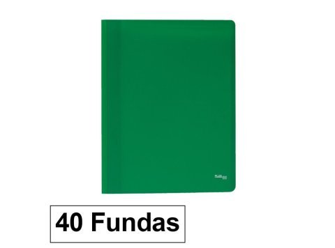 Carpeta Flexible Plus Office A4 Plástico Verde 40 Fundas