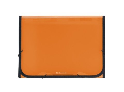 Carpeta Clasificadora Plus Office A4 Naranja Traslúcida