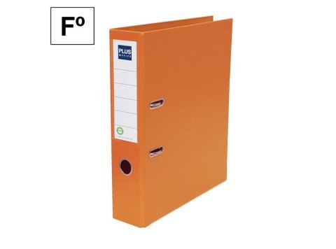 Archivador Plus Office Folio Lomo 75 mm Naranja