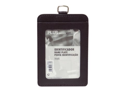 Identificador Plus Office Simil-Piel Marrón