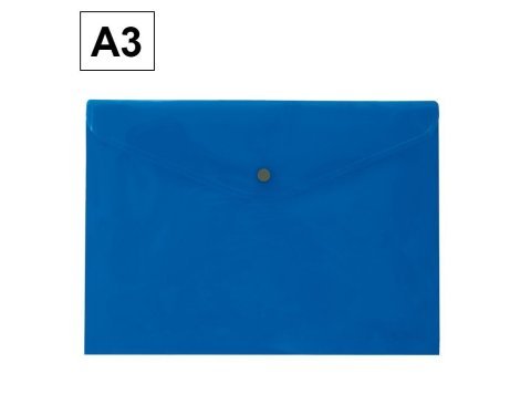 Sobre 2023 Plus Office A3 Plástico Apaisado Broche Azul
