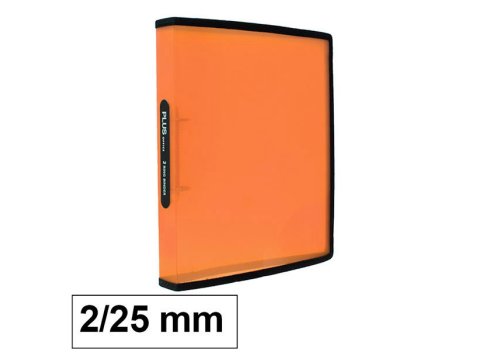 Carpeta Plus Office A4 PP 2 Anillas 25 mm Naranja