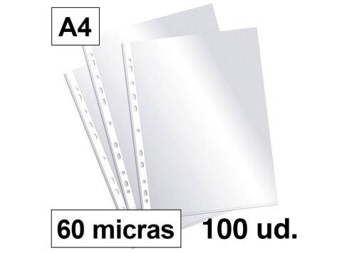 Fundas Multitaladro Office Everyday A4 60 Micras Piel Naranja 100Ud