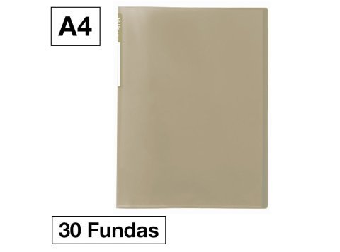 Carpeta Plus Office 6030 A4 PP 30 Fundas Ocre Verdoso