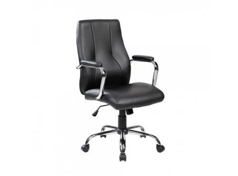 Silla Dirección Rocada 988V22 Símil Piel Color Negro