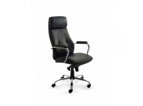 Silla Dirección Rocada 986V22 Símil Piel Color Negro