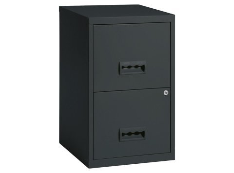 Cajonera Sin Ruedas Pierre Henry Combi 2 Cajones Negro