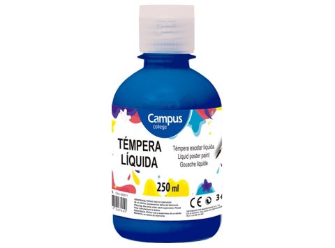 Témpera Campus College 250 ml Azul