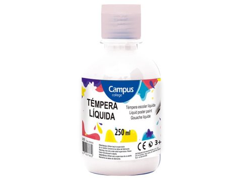 Témpera Campus College 250 ml Blanco