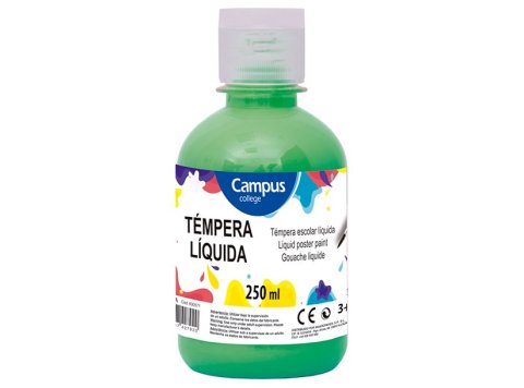 Témpera Campus College 250 ml Verde