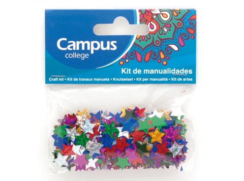 Set Manualidades Campus College Estrellas Purpurina