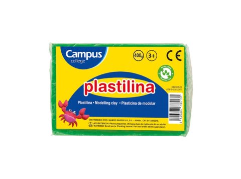 Plastilina Campus College 400g Verde Claro