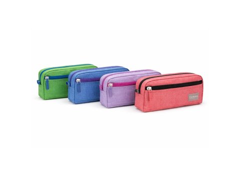 Portatodo Campus College Waterproof Cuadrado 2 Cremalleras 4 Colores