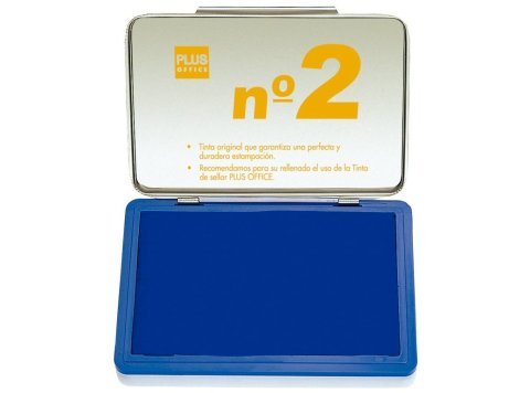 Tampón Manual Sellar Plus Office Nº2 80 x 12 mm Azul