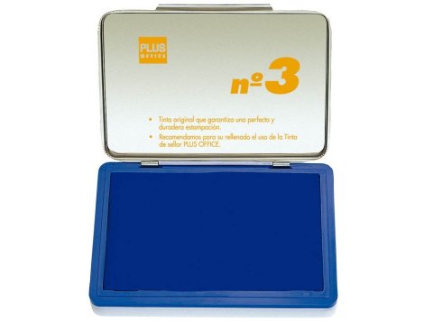 Tampón Manual Sellar Plus Office Nº3 70 x 105 mm Azul