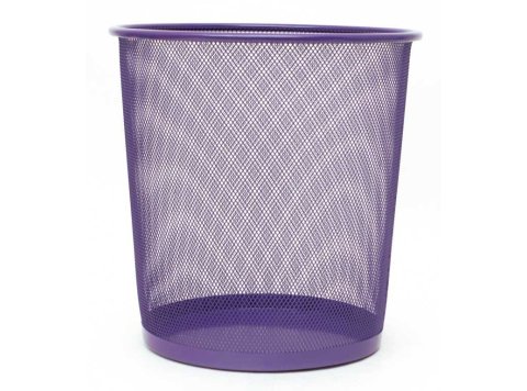 Papelera Rejilla Plus Office 13L Morado