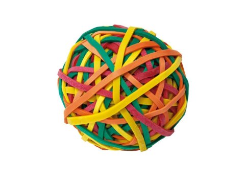 Gomas Elásticas Plus Office Formato Bola de Colores 105g