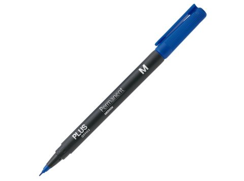Rotulador Permanente Plus Office Permanent Medio 1 mm Azul