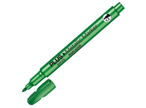 Rotulador Especial Plus Office Metallic Marker 1,2 mm Verde