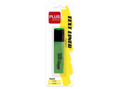 Marcador Fluorescente Plus Office TextLiner 3.2 Verde Blíster 1 ud.